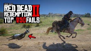 TOP 250 FUNNIEST FAILS In Red Dead Redemption 2