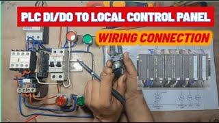 PLC DIGITAL INPUT and OUTPUT WIRING CONNECTION FROM LOCAL CONTROL PANEL  TO PLC PANEL