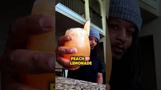 Peach Lemonade #youtubeshorts #lemonade #peach #refreshingdrink #mocktail #homemade #fromscratch