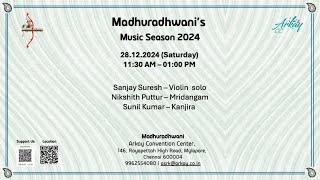 Madhuradhwani -Sanjay Suresh  Violin Solo