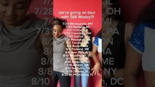 soooo stoked to be going on tour with ​⁠@StillWoozy this summer!!  hope to see you there ️