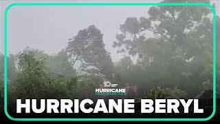 Strong winds lash St. Lucia as Hurricane Beryl moves through