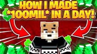 How I Made 100 Million Coins in 1 Day (Solo) -- Hypixel Skyblock