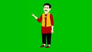 The Green Screen Character No Copyright Clause Free use | Men cartoon Character | #Ravidass |