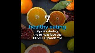 7 healthy eating tips to face the COVID-19 pandemic