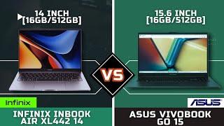 LAPTOP ASUS VIVOBOOK GO 15 VS INFINIX INBOOK AIR XL442 14 | SPECS REVIEW