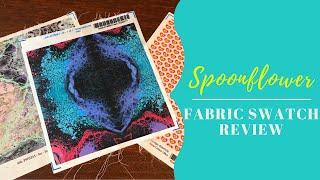 Spoonflower Fabric Swatch Review for Basic Cotton, Kona Cotton and Satin