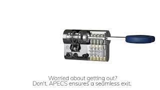 APECS AP Cylinder - KM 3* / Sold Secure Diamond Euro Cylinder - Secure even when snapped!