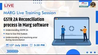 GSTR 2A Reconciliation process in Marg software