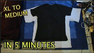 How to make a shirt 2 sizes SMALLER in 5 MINUTES