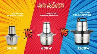 So Sánh Máy Xay Thịt Inox Midimori GC-24338 Với MDMR-800 Và MDMR-1200: Nên Chọn Mua Máy Nào?