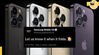 Samsung trolls apple again | Gadget icon |