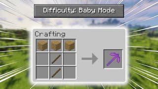 Minecraft in Baby Difficulty!