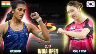 PV Sindhu(IND) vs Sung Ji Hyun(KOR) Badminton Match Highlights | Revisit India Open 2017