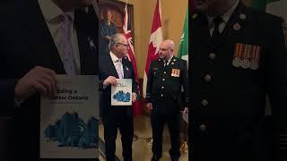 Ontario Solicitor General Hon. Michael Kerzner reiterates #ONgov's support for the #fireservice