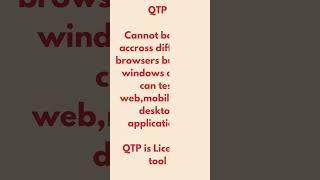 Difference between Selenium and QTP