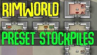 Preset Stockpile Zones! Rimworld Mod Showcase