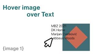 Hover image over Text (html/css for Cargo Collective)