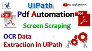 UiPath PDF Automation| Screen Scrapping | UiPath RPA Tutorial in Hindi