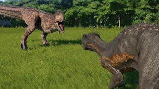 Carnotaurus VS Indoraptor - Jurassic World Evolution