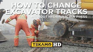 DIY Track Changing For Your Excavator - NO Hydraulic Pin Press NEEDED!