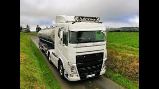 Collecting milk in Ireland.