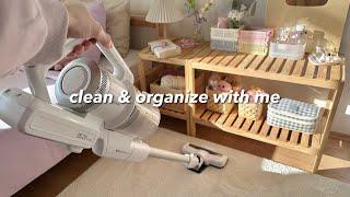 clean & organize with me 🫧 | aesthetic and relaxing room refresh 