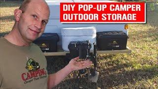 Pop-up camper modification: Build your own outdoor storage!