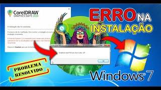 ERRO AO INSTALAR O COREL 20 NO WINDOWS 7 - Unable to load VGCore Error Code: 127 - [RESOLVIDO]