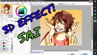 Как сделать 3D эффект в Paint tool SAI