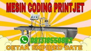 Mesin Coding Printjet Otomatis Produksi | Printer Expired date dan Kode Produksi Simple !!