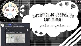 [no actualizado] / tutorial de discord • cómo hacer un mensaje de despedida con mimu  ( español )