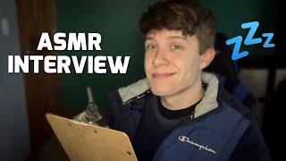 [ASMR] Relaxing Job Interview (roleplay, whispered)