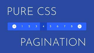 How to create the Pagination Using HTML and CSS