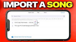 How to Import a Song into GarageBand for iPhone