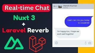 Laravel Reverb + Nuxt 3: Real-Time Messaging | Full Chat App Tutorial