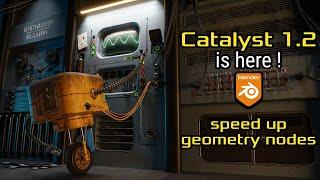 This add-on makes geometry nodes assets so handly to use - Catalyst for Blender