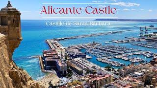Santa Barbara Castle in Alicante & Surrounding Areas. Bella Vista 4K 2024.