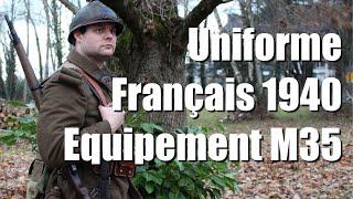 French 1940 uniform equipment M35 - WW2 Uniform impression [ENG SUB]