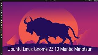 Ubuntu Linux Gnome 23.10 Mantic Minotaur