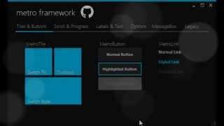 C# Modern UI Metro Framework Windows 8 UI