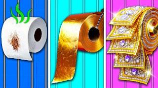 Giga Rich Kid VS Rich VS Poor Jail Makeover | Cute Building Hacks & Funny Situations