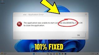 The application was unable to start correctly 0xc000007b in Windows 11 / 10/8/7 - How To Fix Error 