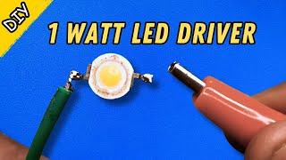 How To Make 1 Watt LED Driver Circuit | how to change current of tp4056 charging current |