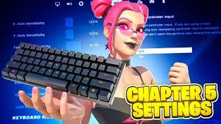 NEW BEST Chapter 5 Fortnite Ranked/Reload KeyBoard & Mouse Settings + Sensitivity! (PC/PS4/PS5/XBOX)