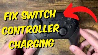 How To Fix Nintendo Switch Pro Controller Not Charging 2023!
