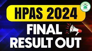 HPAS 2024 Final Result out | Himachal Pradesh Administrative services | CivilsTap