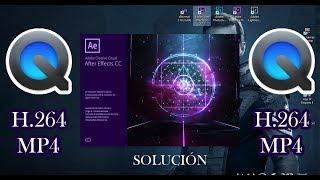 H.264 - MP4 After Effects CC 2018 - Solución Codec