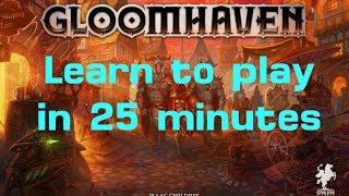 Learn to Play Gloomhaven in 25 minutes (Scenario and Campaign)