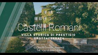 Grottaferrata | Residenza di Prestigio ai Castelli Romani: Un'Oasi di Lusso e Storia